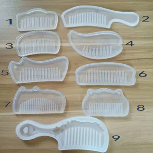 Molde de Silicona para Peine de Espejo Retro DIY Herramienta de Fundición de Resina de Cristal para Joyería Artesanal