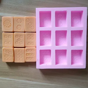 Mahjong circle tile silicone mold for chocolate and aromatherapy plaster making.