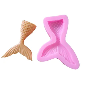 Stampo in silicone a forma di coda di sirena per decorazione torte e cioccolato