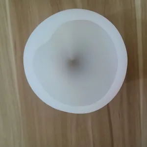 Vista interna di uno stampo in silicone a forma di pesca 3D per aromaterapia e dolci