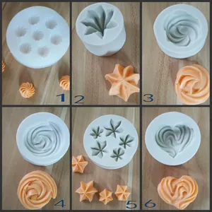 Stampo da Forno in Silicone Alimentare per Cioccolato Fondente Zolletta di Zucchero Spirale Cuore Stella Fai da Te Strumento per Decorazione Torte