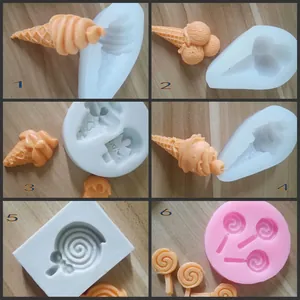 Moldes de Silicona para Piruletas de Helado Múltiples Formas Moldes de Resina para Chocolate DIY Decoración de Pasteles Queso Caramelos