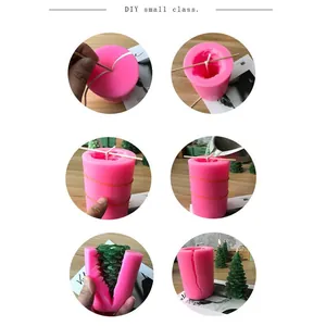 Tutorial fai-da-te passo dopo passo per l'uso dello stampo in silicone per candele ad albero