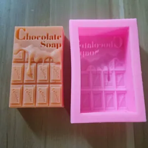Stampo in Silicone a Forma di Tavoletta di Cioccolato per Decorazione Torte e Produzione di Sapone Candele San Valentino DIY