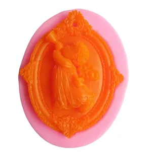 Trumpeting angel silicone mold for DIY handmade soap candle and cake decorating