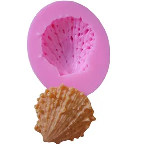 Pink ocean series seashell silicone mold for professional fondant and chocolate DIY baking crafts