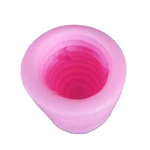 Pink 3D honeycomb silicone mold for creative cake decorating and chocolate fondant