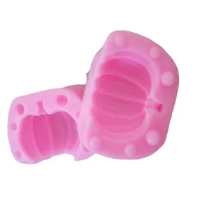 Stampo in silicone a forma di zucca rosa per decorazioni torte Halloween e fondente