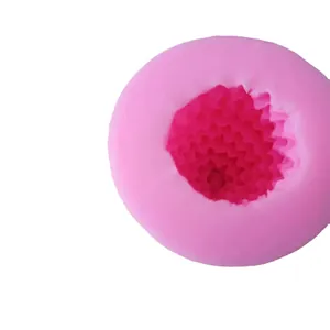 Pinecone shaped pink silicone mold for DIY cake decorating and craft making