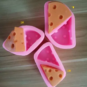 DIY Käseform Kreative Silikon Kuchenform Für Fondant Schokolade Backen Dekoration Werkzeug Realistische Käsescheibe Muster Form