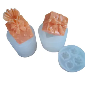 3D gift box silicone molds for cake decorating and chocolate crafting