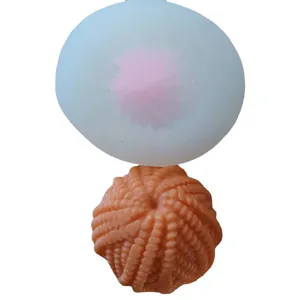 3D knitting yarn ball silicone mold for handmade candles and aromatherapy plaster decorations
