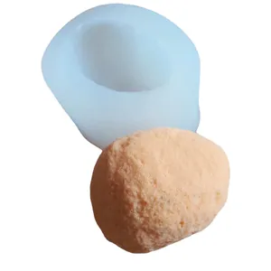 3D stone shaped silicone mold for aroma plaster fondant chocolate DIY craft making