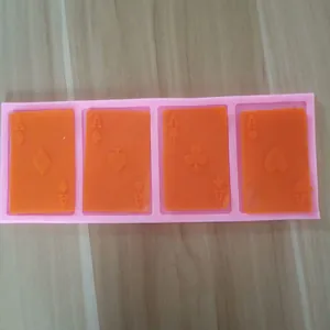 4-fach Silikonform Poker-Asse für Schokolade und Fondant DIY-Backen