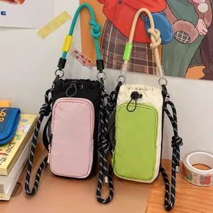 Vibrant Japanese style dopamine phone crossbody bag for travel and outdoor sports