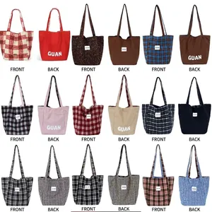 2026 Automne Hiver Mode Sac Fourre-tout Réversible en Laine à Carreaux Grande Capacité Imprimé Léopard Sac à Bandoulière Femme