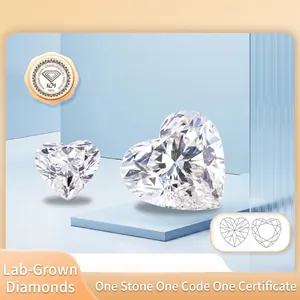 Diamante Sfuso da Laboratorio Taglio a Cuore Con Certificato IGI Colore D HPHT Diamante Creato in Laboratorio per Creazione Gioielli Matrimonio Fidanzamento