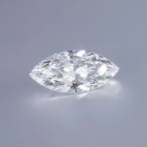 Elegante diamante de laboratorio talla marquise con fuego y brillo excepcionales