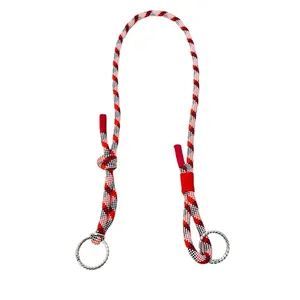 Verstelbare rood-wit geruite nylon touw schouderriem voor crossbodytassen