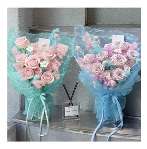 Dreamy glass gauze and organza netting for DIY flower bouquet wrapping and lining