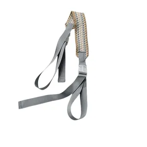 Verstelbare geweven schouderriem voor crossbodytassen en shoppers in grijs en beige