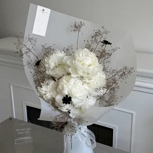High-quality frosted translucent floral wrapping paper for DIY bouquets and floral art.