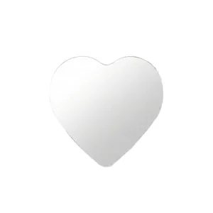 Acrylic heart-shaped mirror for bouquet decoration DIY floral crafts and gift packaging