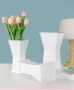 White square waterproof flower bouquet liner shown in a modern decorative home setting