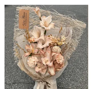 Artistic fiber mesh wrapping paper with hollow texture for elegant floral arrangements