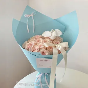 Einfarbiges Blumenverpackungspapier Fenghua Papierserie Wasserdicht Reißfest Matt Kunstdruckpapier Für Blumenstrauß Geschenkverpackung