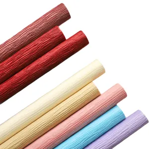 Premium multi-color pleated crepe paper rolls for floral DIY bouquet and gift wrapping