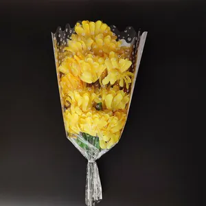 Bolsa impermeable de OPP para envolver flores con lindo patrón de estrellas blancas