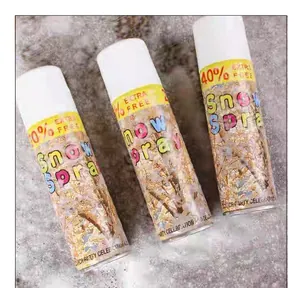 Set di tre bombolette spray di neve artificiale per feste di Natale e celebrazioni