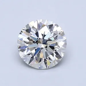 Round brilliant cut Moissanite gemstone D color VVS1 with hearts and arrows pattern
