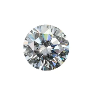 Premium brilliant round cut VVS1 D color moissanite gemstone loose stone for jewelry