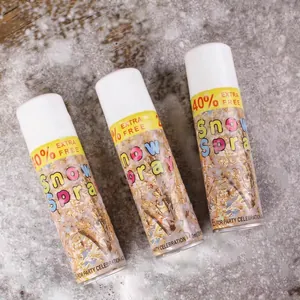 Tre bombolette di spray neve artificiale per feste di Natale e decorazioni