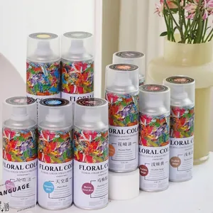 Professional Floral Color Spray For Fresh Flowers Water Based Quick Dry Eco Friendly Flower Decoration Dye Aerosol Spray Paint For DIY Bouquet Arrangement