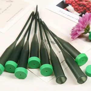 Durable dark green floral water tubes with long spikes for orchid hydration and freshness