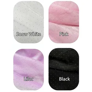 Premium Korean star diamond mesh fabric in four colors for flower bouquet wrapping