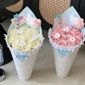 Supporto per bouquet Hello Kitty per composizioni floreali rapide