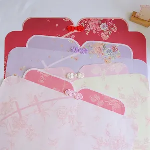 Chinese Style Qipao Flower Wrapping Paper With Pankou Decoration Kapok Paper For Mother's Day Gift Floral Wrap Paper Vintage Oriental Decor