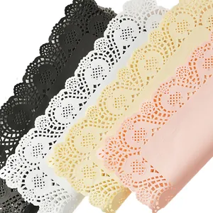 Papier creux en dentelle multicolore élégant pour emballage floral et bricolage floral.