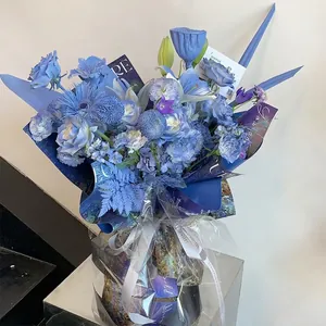 Carta kraft stampata stile pittura a olio per confezioni di fiori