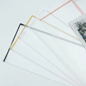 Minimalist Border Frosted Wrapping Paper Translucent Waterproof Floral Packaging Paper For Bouquet Gift Wrapping Material