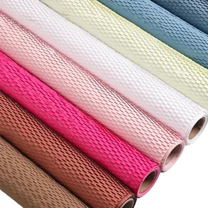 Waterproof Honeycomb Paper Flower Wrapping Paper Kraft Cushioning Lining Paper Mesh Bouquet Decoration DIY Gift Wrapping