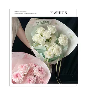 Detailansicht von elegantem Blumenpapier mit künstlerischen Ölgemälde-Texturen