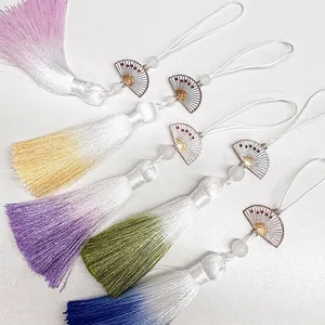 Hanger Met Kwastjes In Chinese Stijl Met Bloemvormige Waaierhangers Van Legering Voor Boeketdecoratie Bruiloft Feest Cadeauverpakking Ornamenten