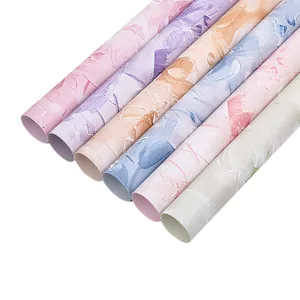 Sortierte Pastell-Blumenverpackungspapierrollen für Blumensträuße und Geschenkverpackungen