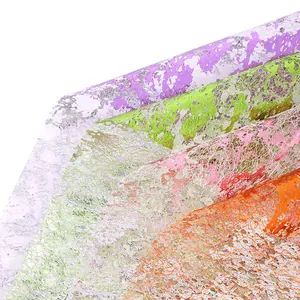 Metallisches, ausgehöhltes Maschenpapier in verschiedenen Farben für Blumengestecke