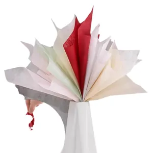 Premium multicolor waterproof floral wrapping paper sheets for elegant bouquet packaging